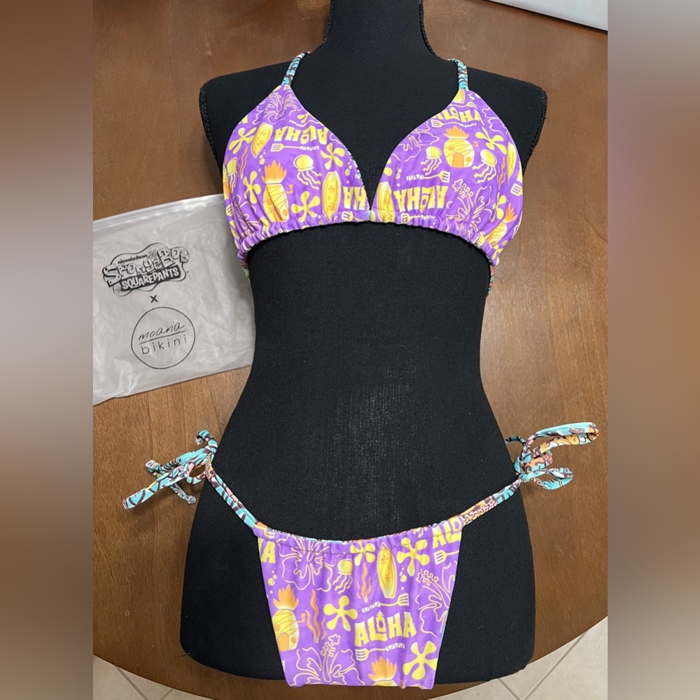 Moana Bikini x SpongeBob SquarePants, Get Spongey Set - Medium NWT - Picture 5 of 8